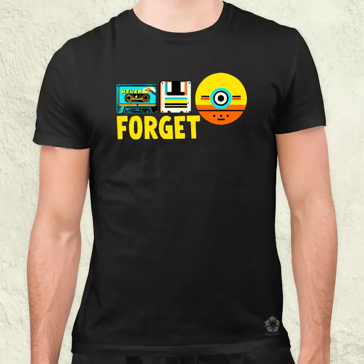 Never forget férfi póló