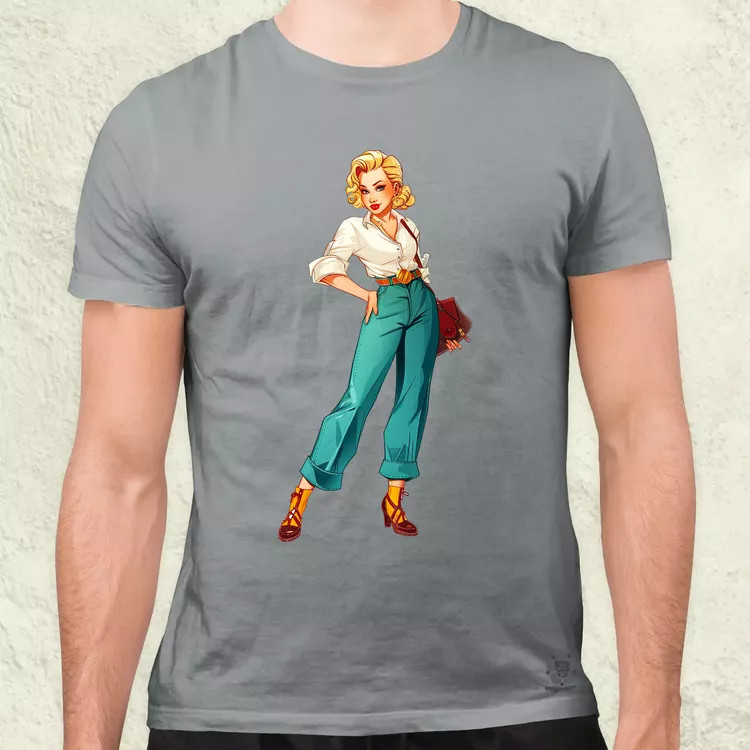 Pin-up girl v1 férfi póló