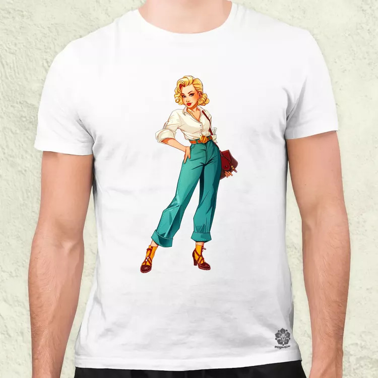 Pin-up girl v1 férfi póló