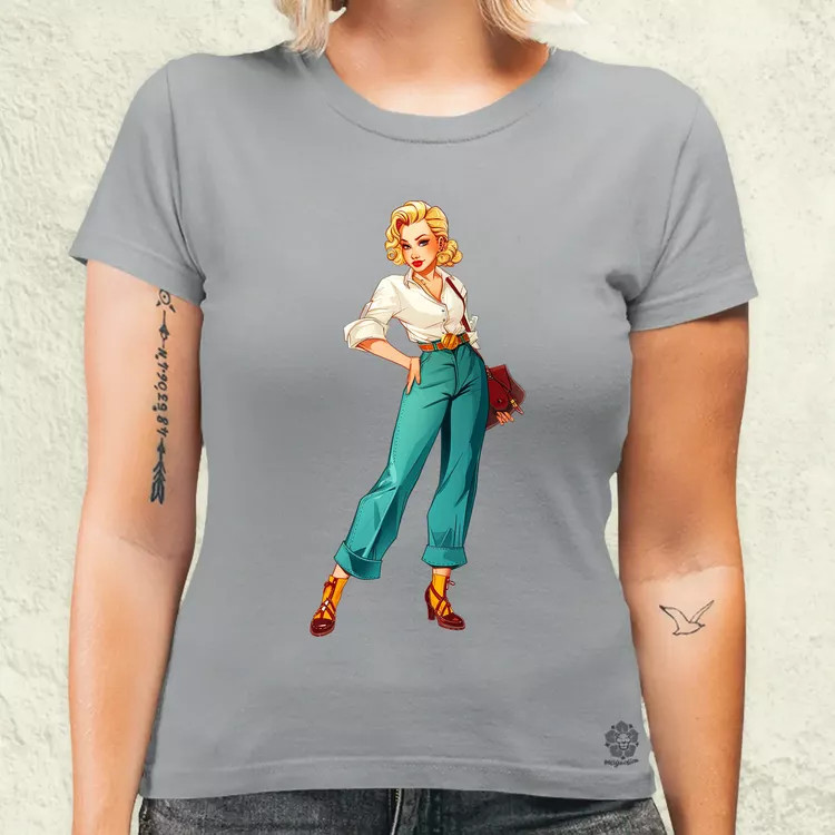 Pin-up girl v1 női póló