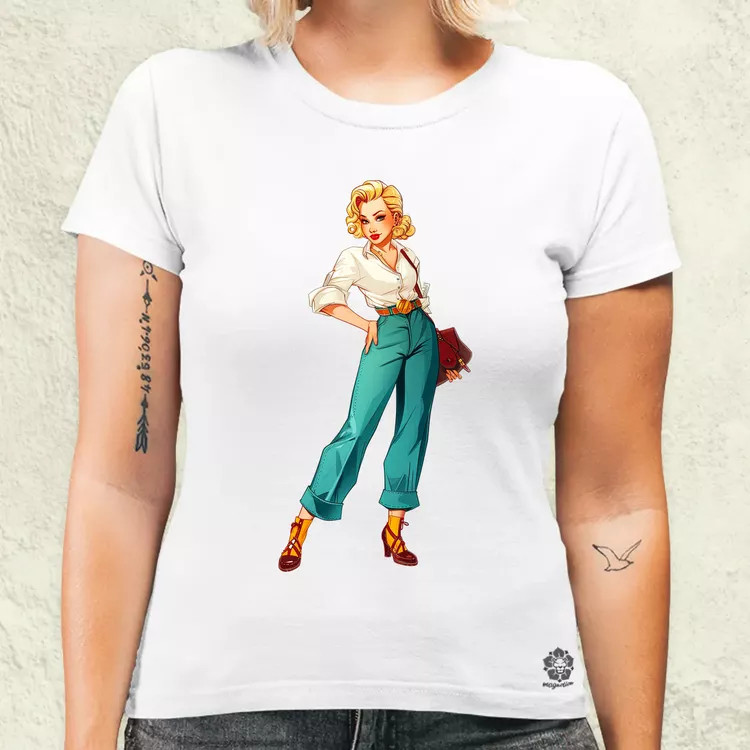 Pin-up girl v1 női póló