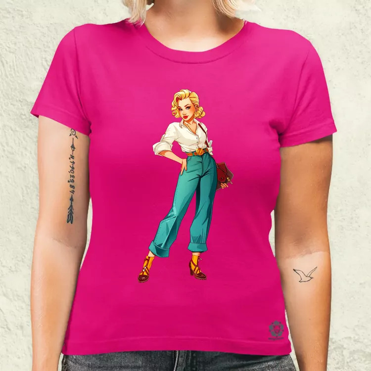 Pin-up girl v1 női póló