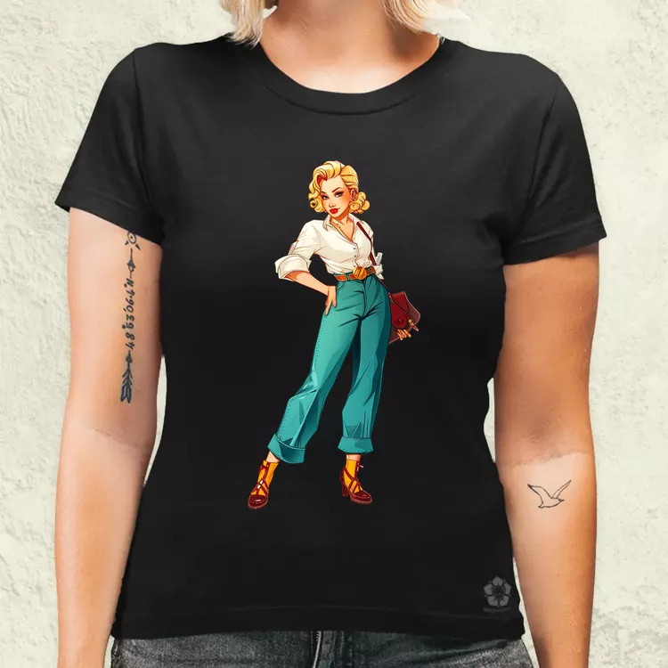 Pin-up girl v1 női póló