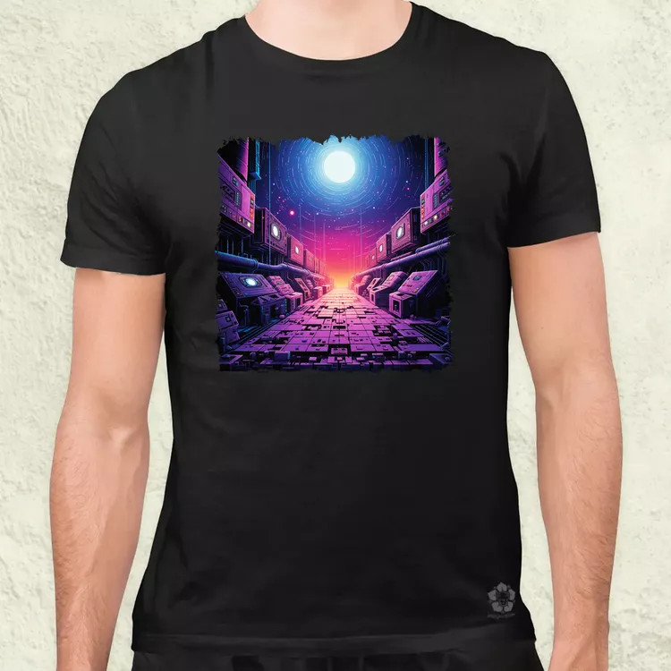 Pixelart bakelit az űrben v3 férfi póló