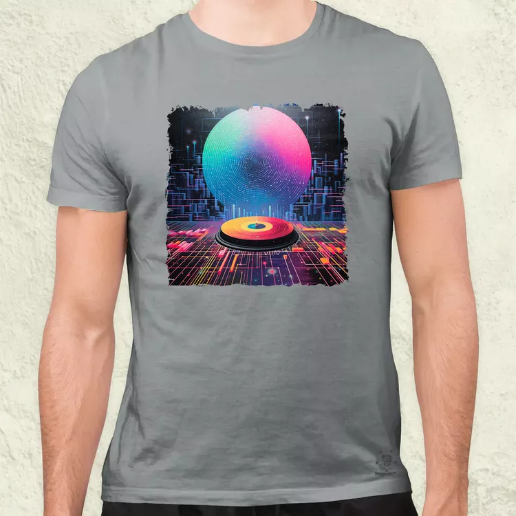 Pixelart bakelit az űrben v4 férfi póló