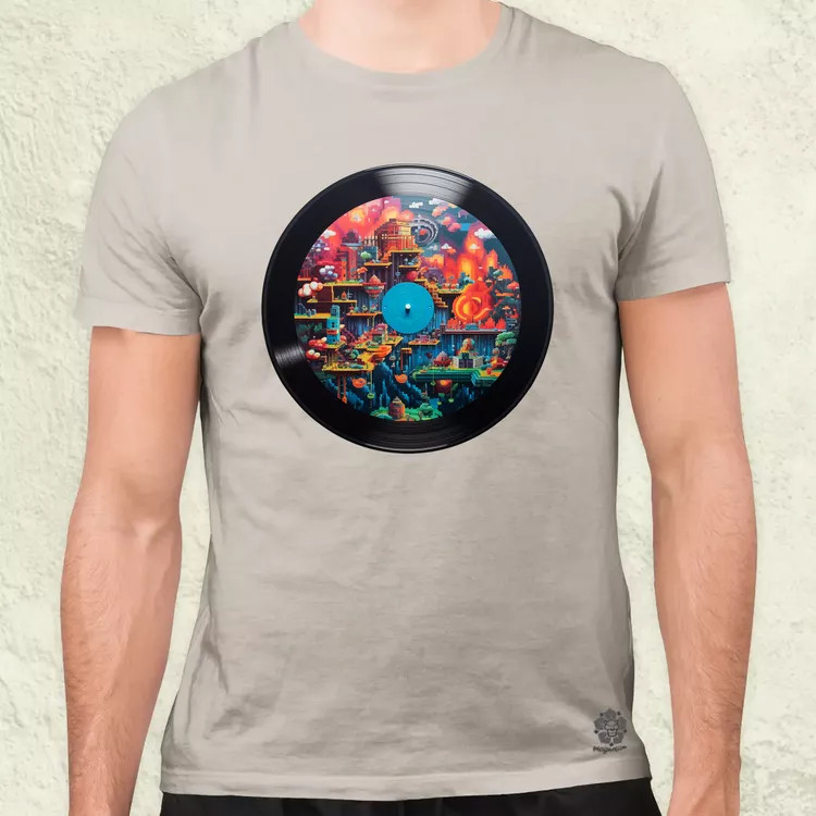 Pixelart bakelit v1 férfi póló