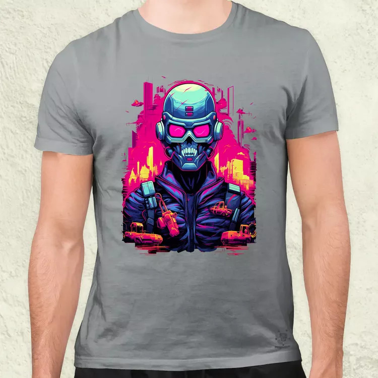 Retró cyberpunk v1 férfi póló