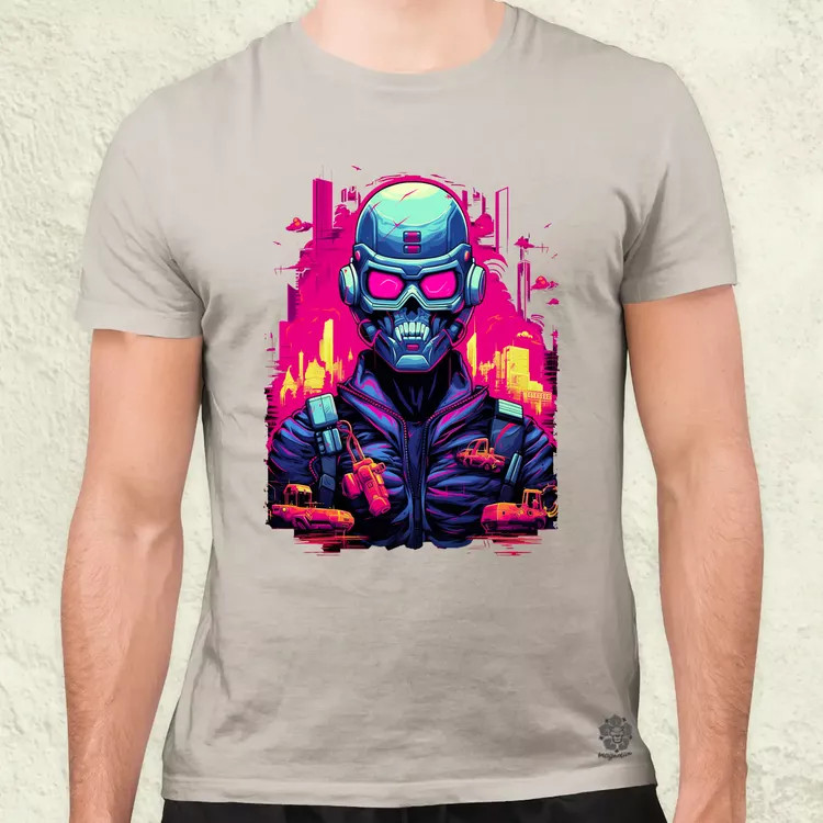 Retró cyberpunk v1 férfi póló