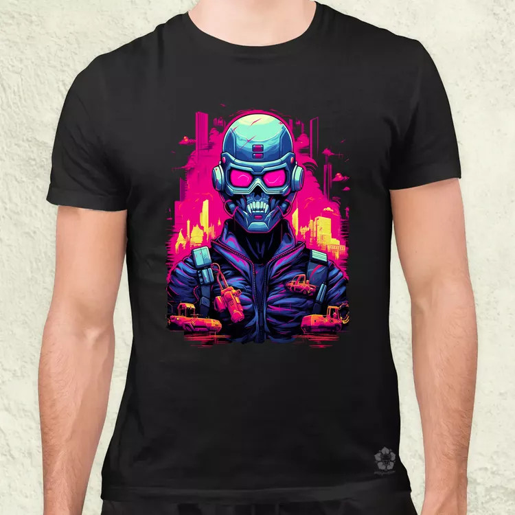 Retró cyberpunk v1 férfi póló