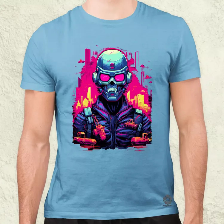 Retró cyberpunk v1 férfi póló