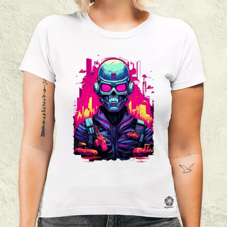 Retró cyberpunk v1 női póló