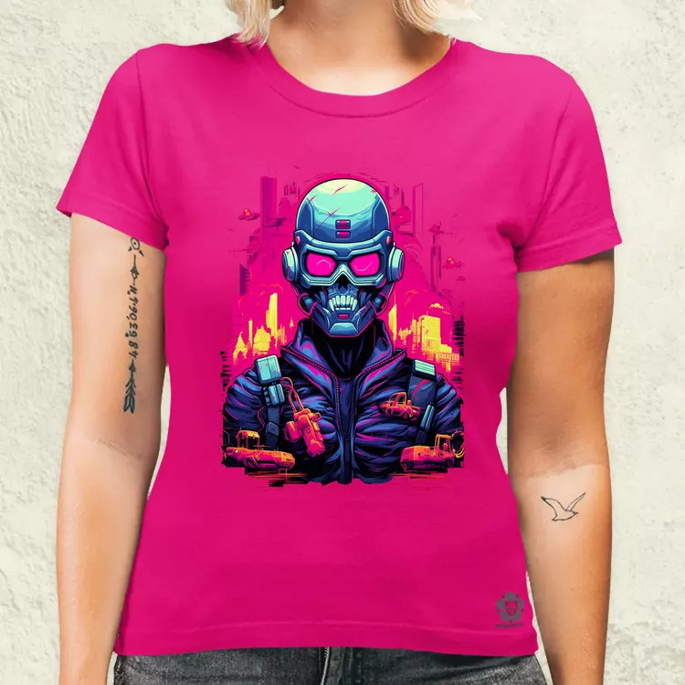 Retró cyberpunk v1 női póló