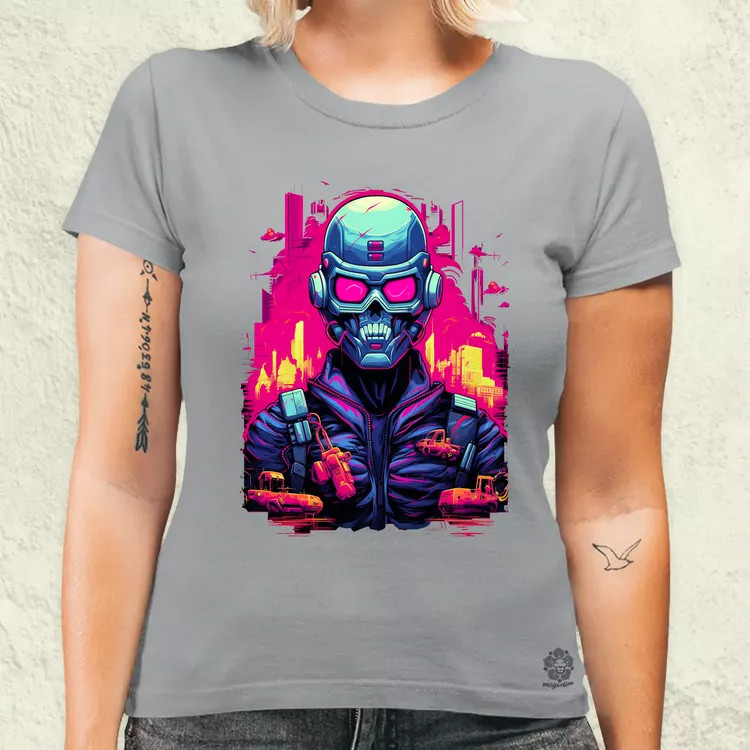 Retró cyberpunk v1 női póló