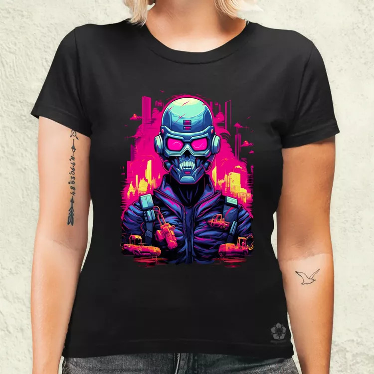 Retró cyberpunk v1 női póló