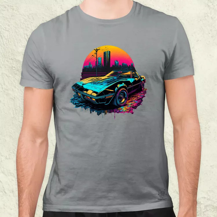 Retró hullám 1968 Chevrolet Corvette Convertible v5 férfi póló