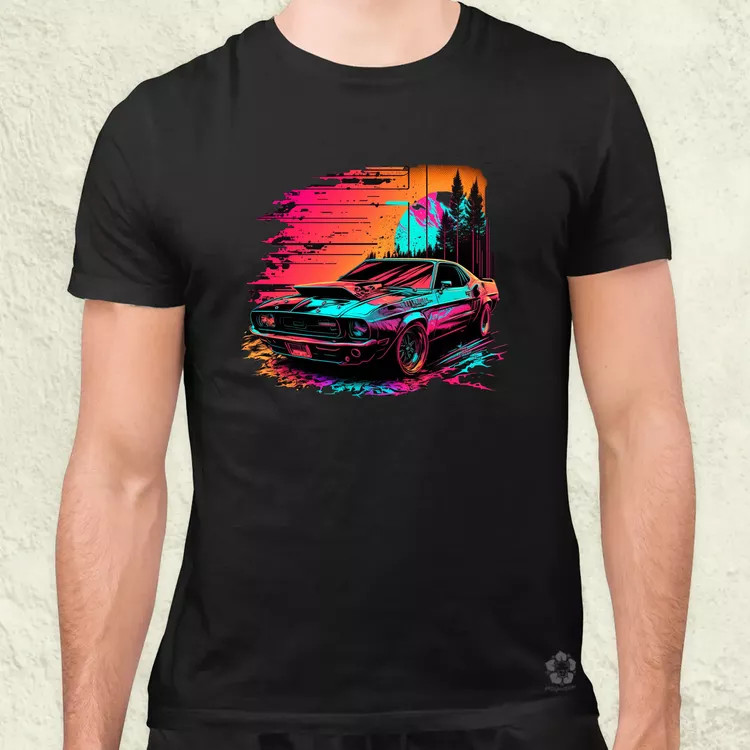 Retró hullám 1969 FORD MUSTANG SHELBY GT 500 v1 férfi póló