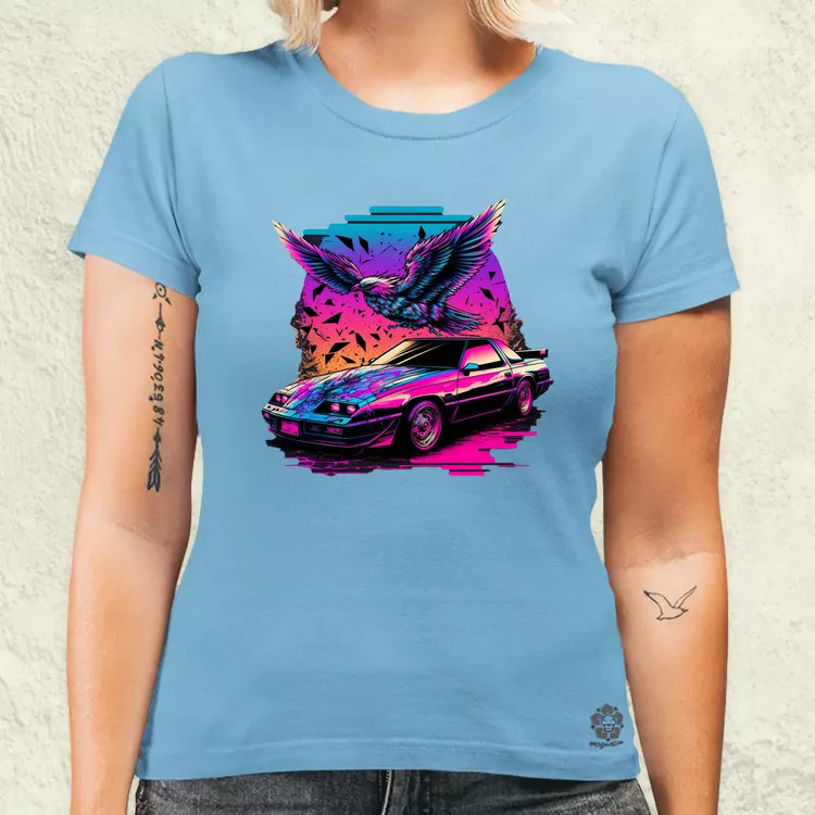 Retró hullám Chevrolet Thunderbird női póló