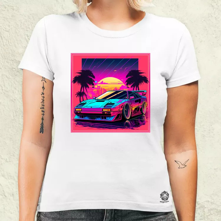 Retró hullám Ferrari F-40 v1 női póló