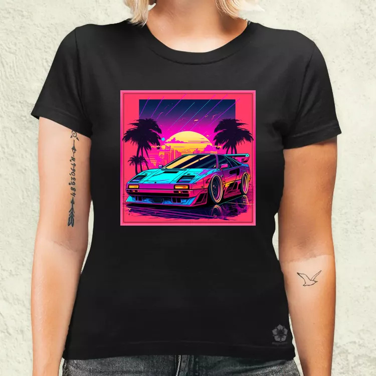 Retró hullám Ferrari F-40 v1 női póló