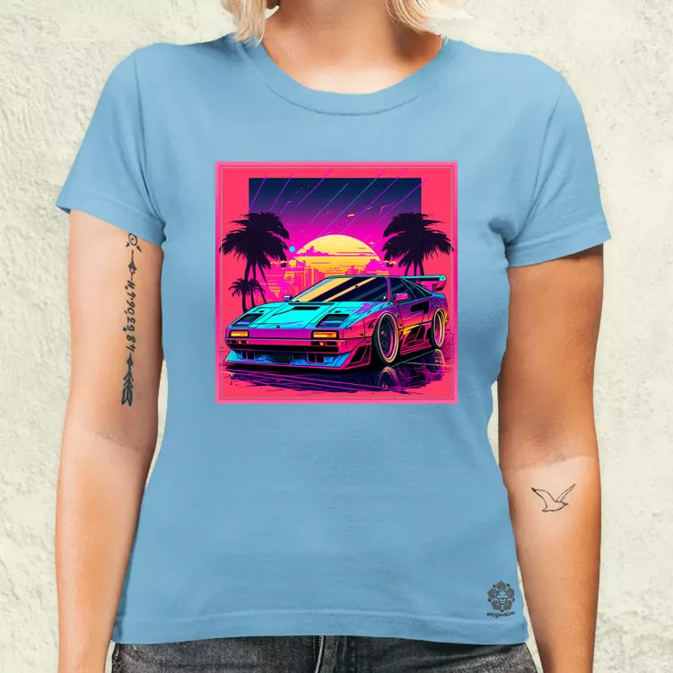 Retró hullám Ferrari F-40 v1 női póló