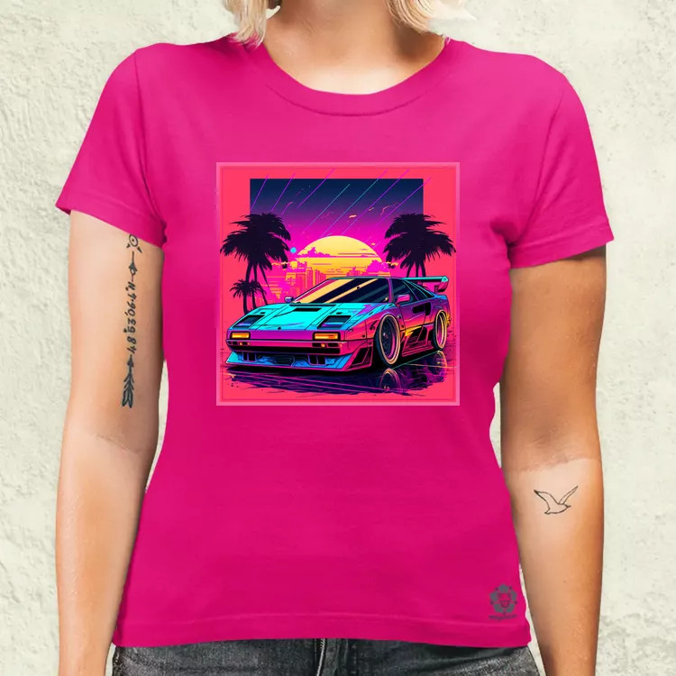 Retró hullám Ferrari F-40 v1 női póló