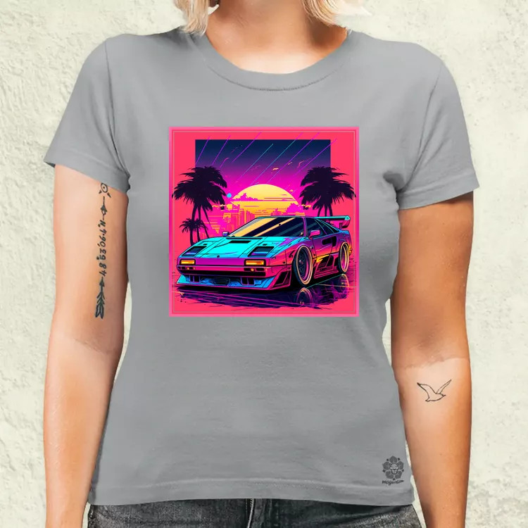 Retró hullám Ferrari F-40 v1 női póló