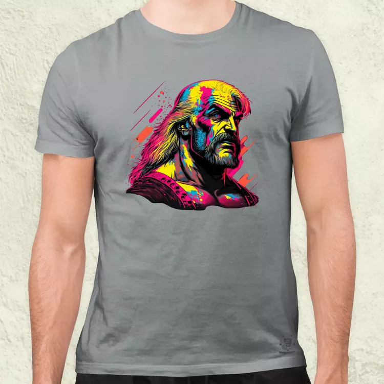 Retró hullám Hulk Hogan v2 férfi póló