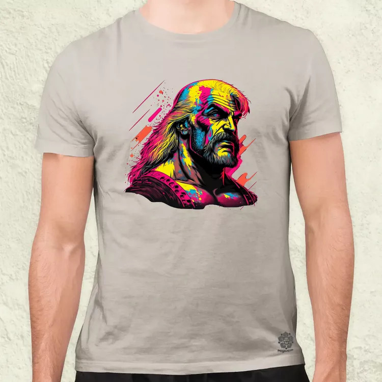 Retró hullám Hulk Hogan v2 férfi póló