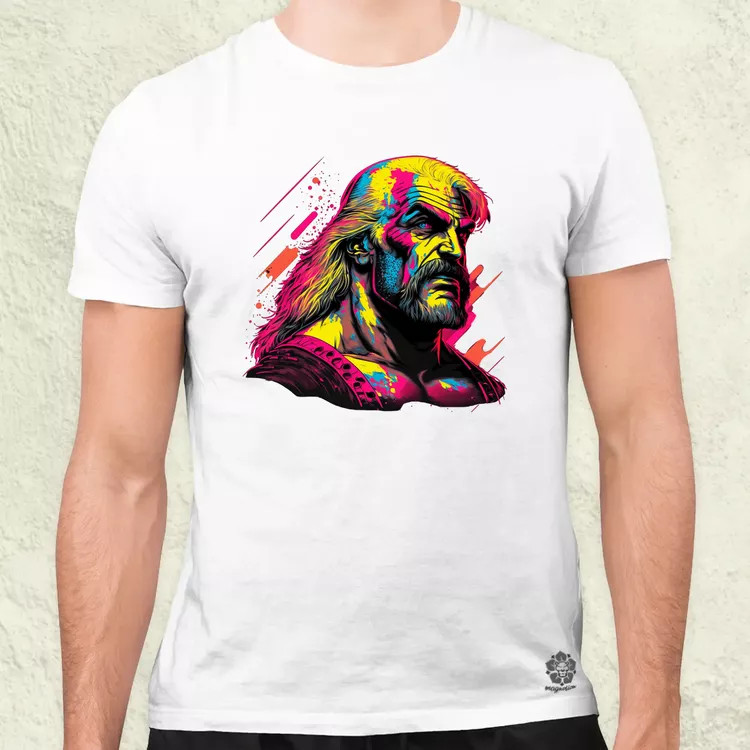 Retró hullám Hulk Hogan v2 férfi póló