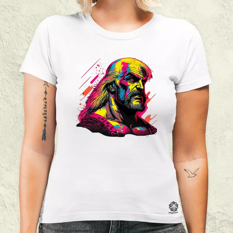 Retró hullám Hulk Hogan v2 női póló
