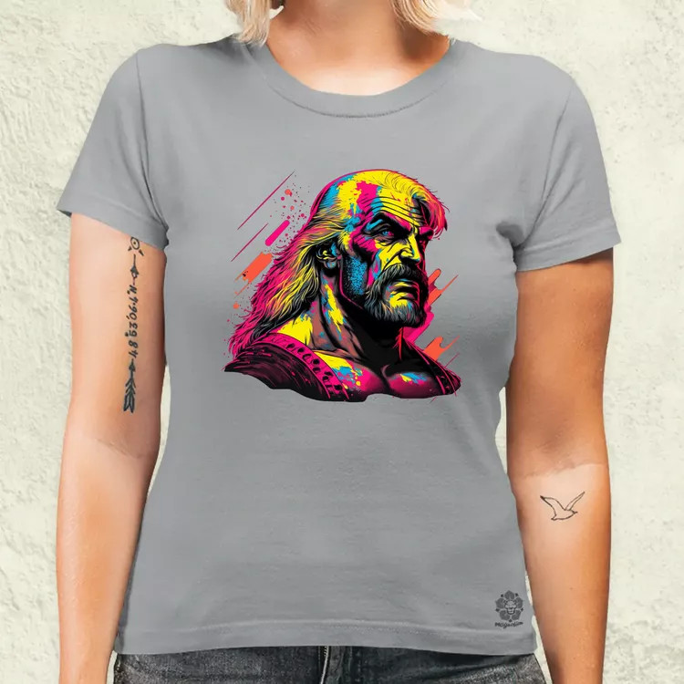 Retró hullám Hulk Hogan v2 női póló