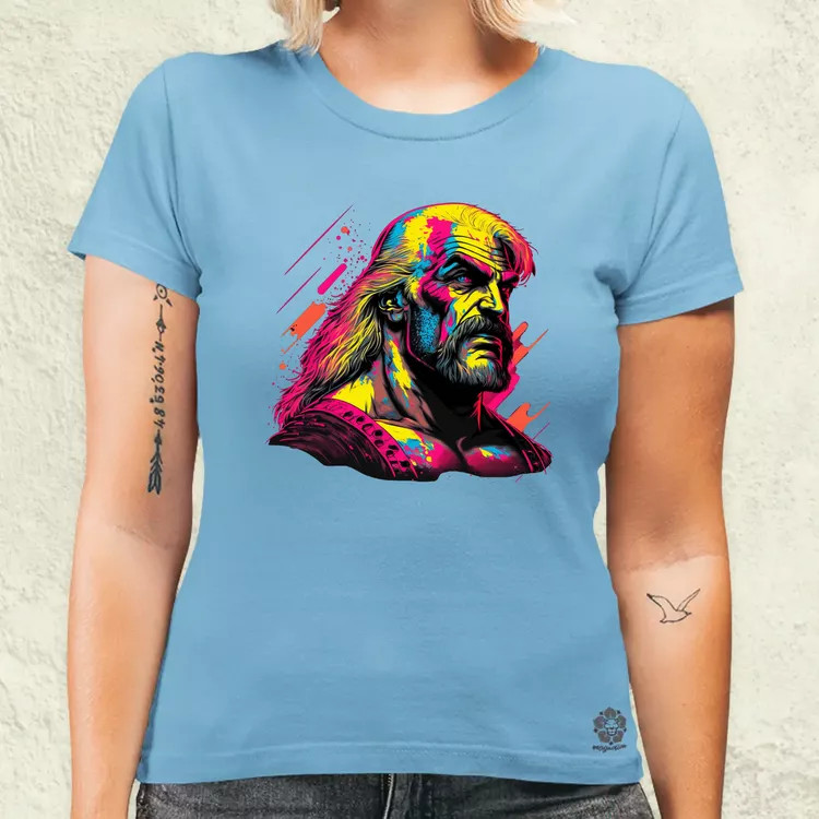 Retró hullám Hulk Hogan v2 női póló