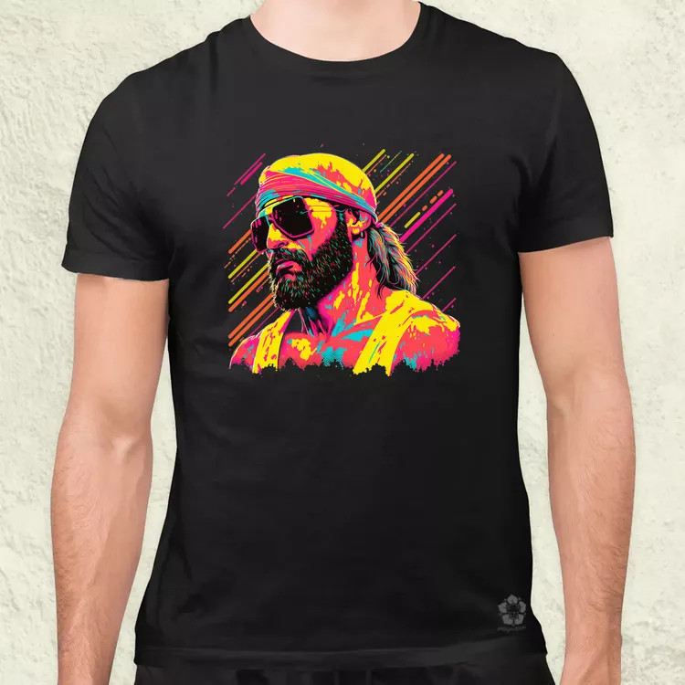 Retró hullám Macho Man Randy Savage v1 férfi póló