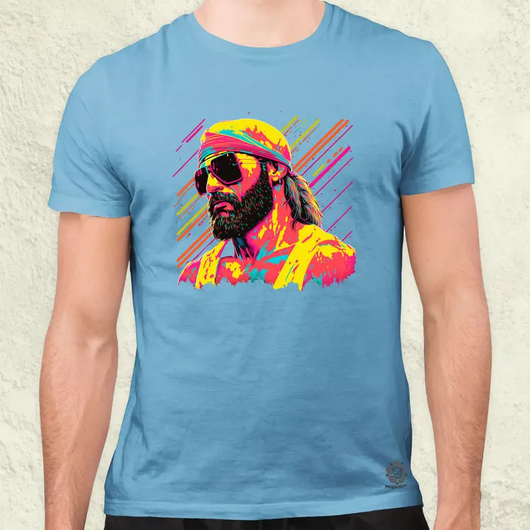 Retró hullám Macho Man Randy Savage v1 férfi póló