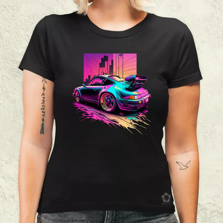 Retró hullám Porshe 911 v2 női póló