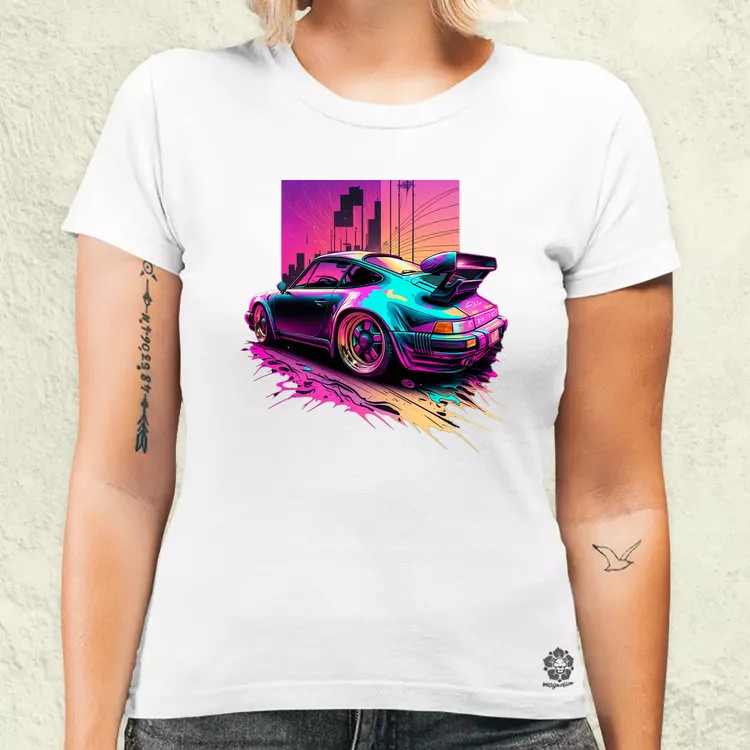 Retró hullám Porshe 911 v2 női póló