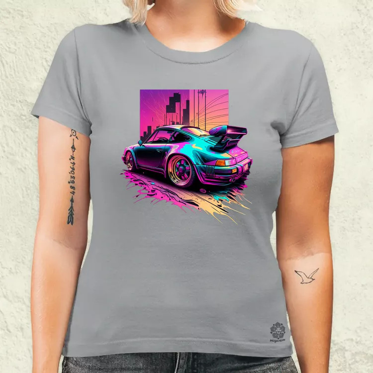 Retró hullám Porshe 911 v2 női póló