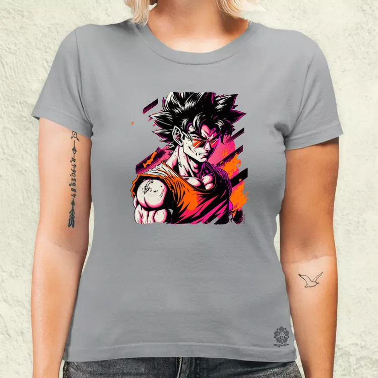 Retró hullám Son Goku v2 női póló