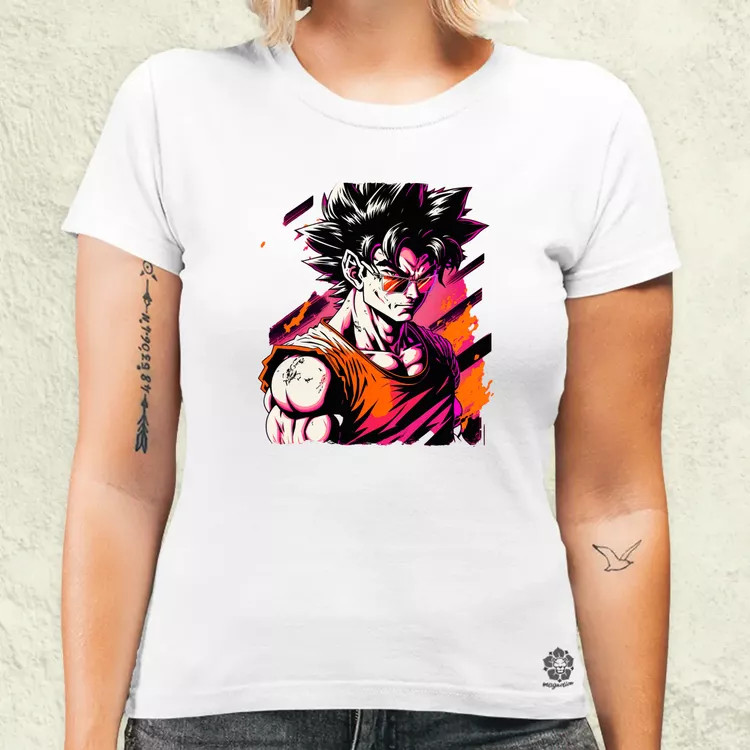Retró hullám Son Goku v2 női póló