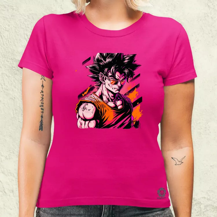 Retró hullám Son Goku v2 női póló