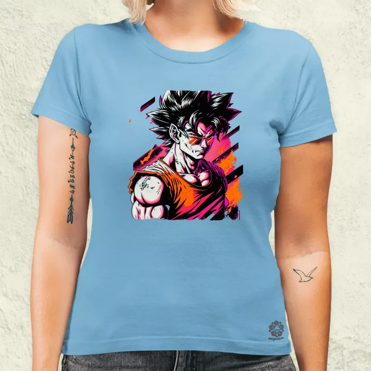 Retró hullám Son Goku v2 női póló