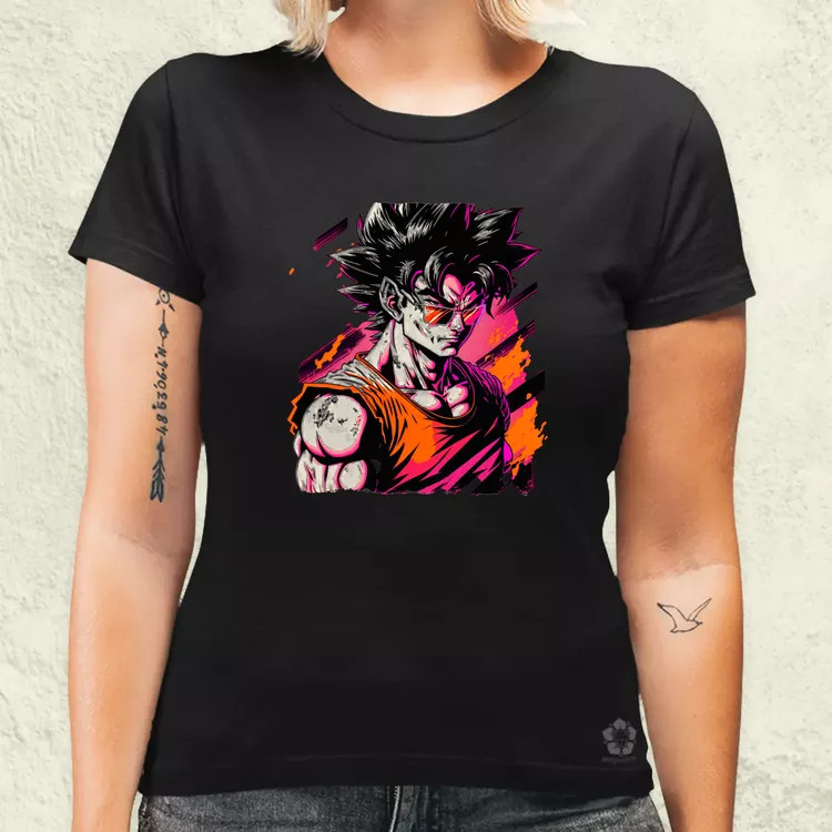 Retró hullám Son Goku v2 női póló