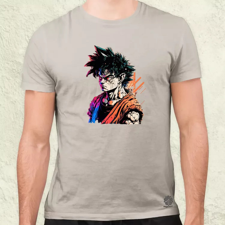 Retró hullám Son Goku v4 férfi póló