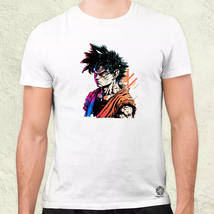 Retró hullám Son Goku v4 férfi póló