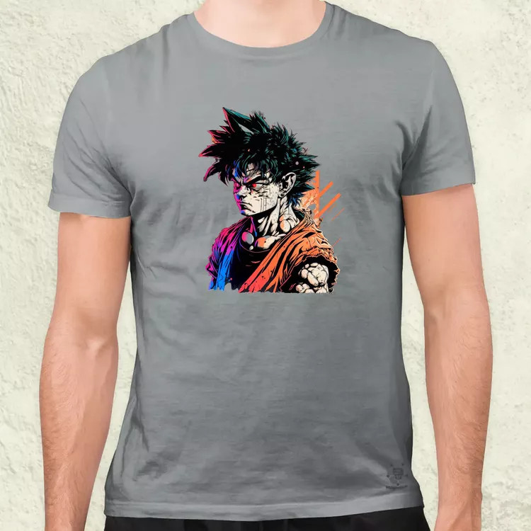 Retró hullám Son Goku v4 férfi póló