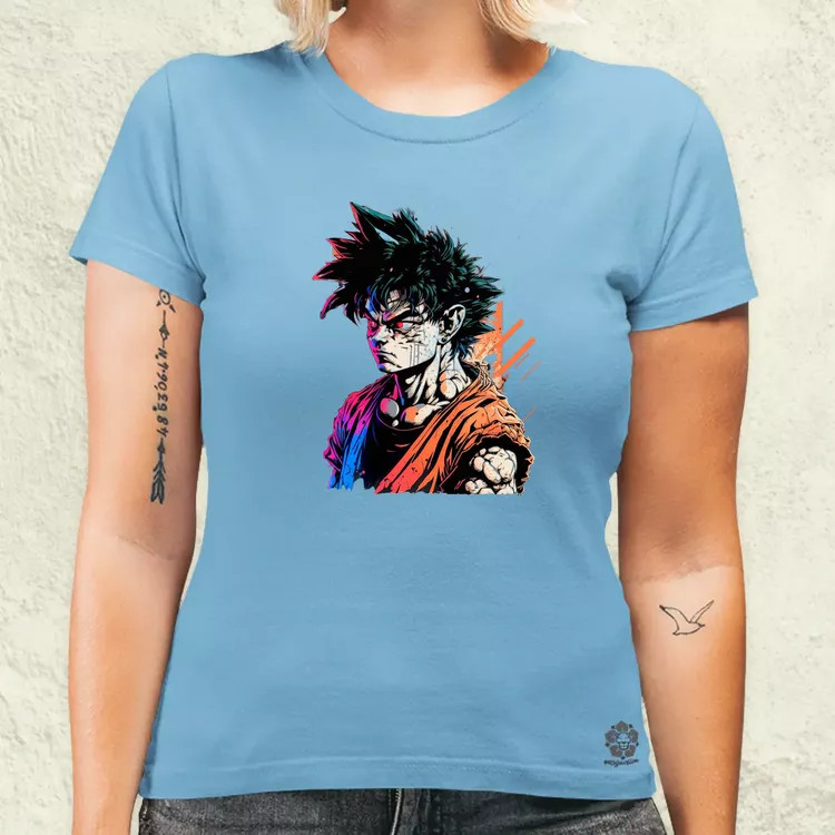 Retró hullám Son Goku v4 női póló