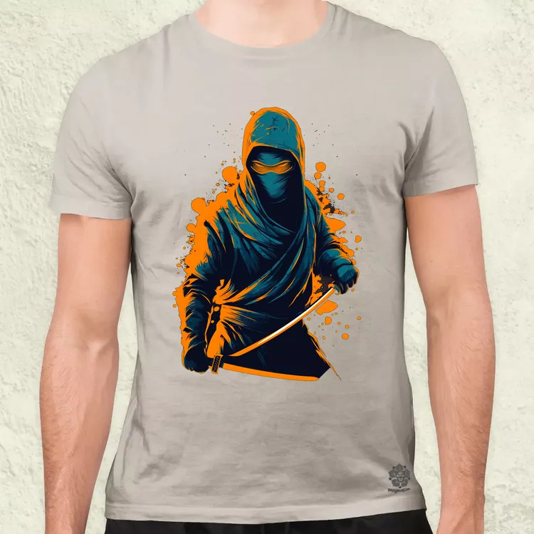 Retró ninja v1 férfi póló