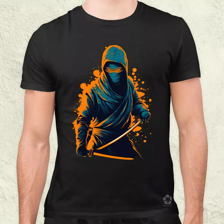 Retró ninja v1 férfi póló