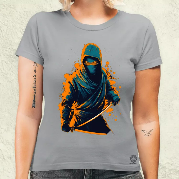 Retró ninja v1 női póló
