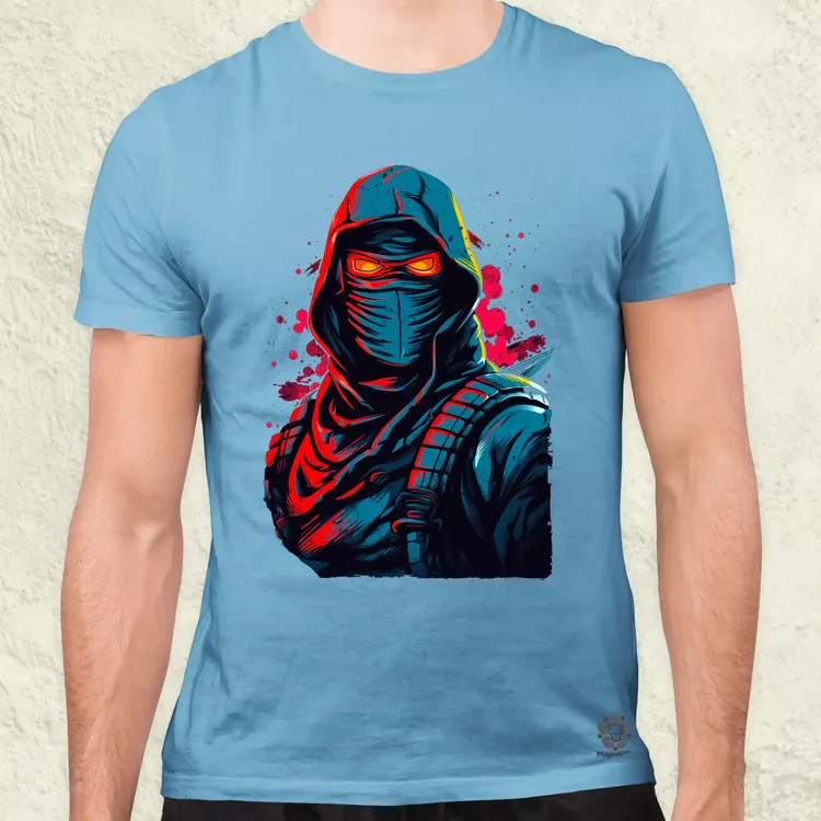 Retró ninja v2 férfi póló